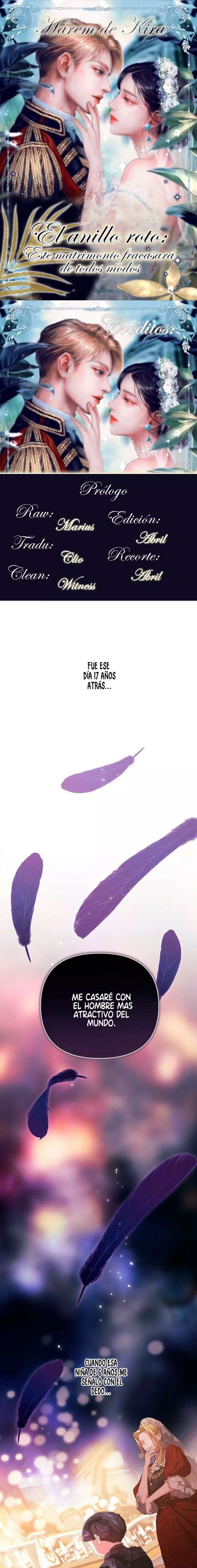 The Broken Ring This Marriage Will Fail Anyway Capítulo 0 - Page 1