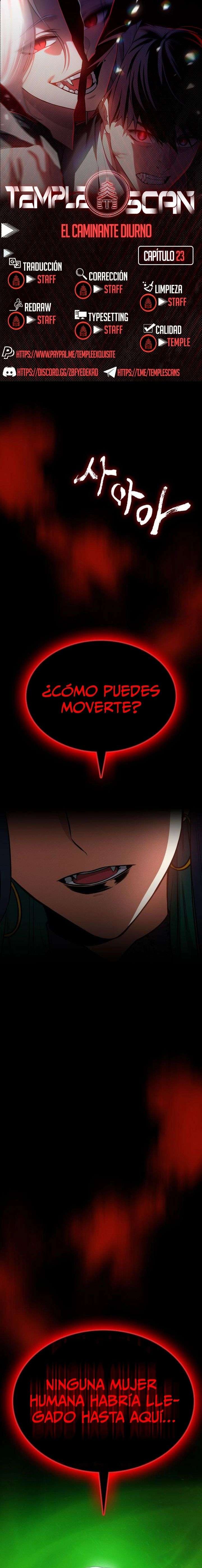 El Caminante Diurno Capítulo 23 - Page 1