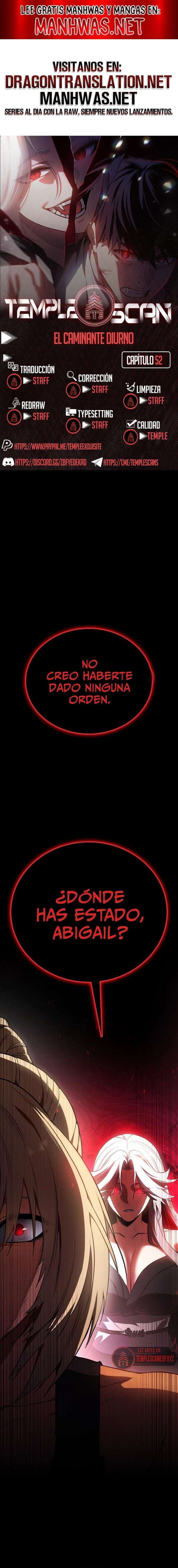 El Caminante Diurno Capítulo 52 - Page 1