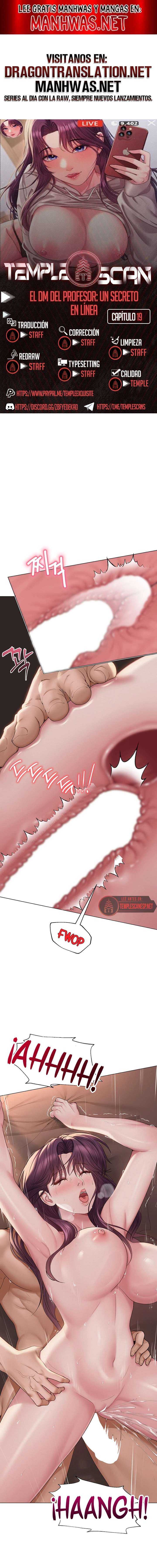 El DM Del Profesor: Un Secreto En Línea Capítulo 19 - Page 1