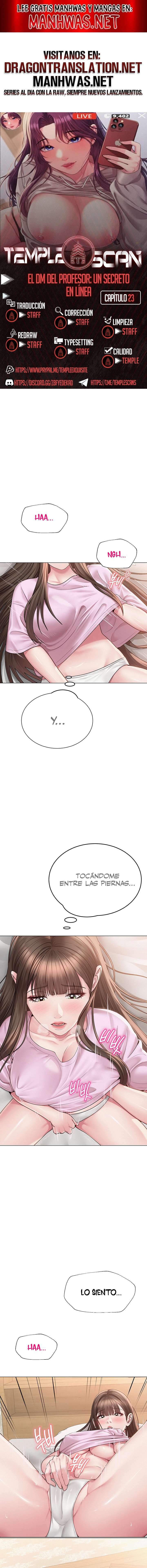 El DM Del Profesor: Un Secreto En Línea Capítulo 23 - Page 1