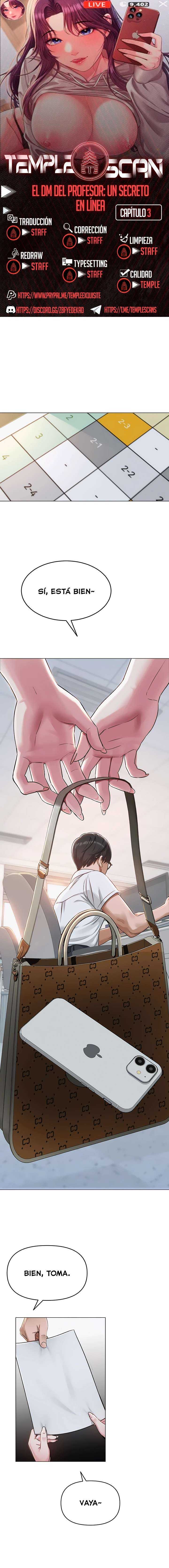 El DM Del Profesor: Un Secreto En Línea Capítulo 3 - Page 1