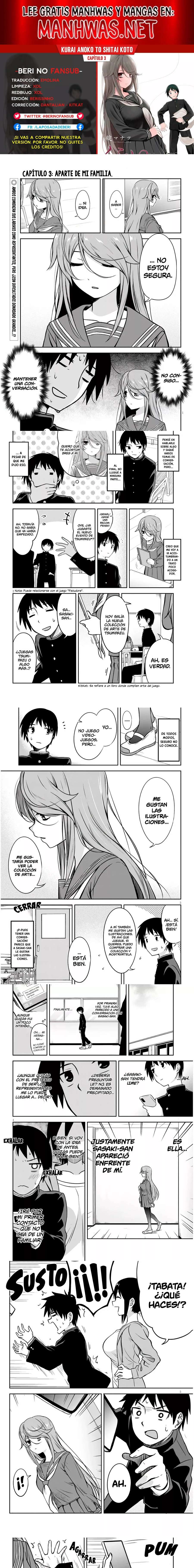 Kurai Anoko to Shitai koto Capítulo 3 - Page 1