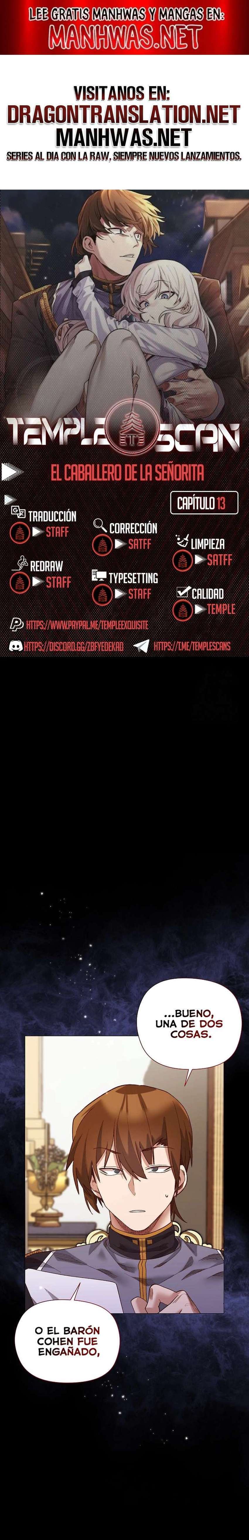El caballero de la joven dama Capítulo 13 - Page 1