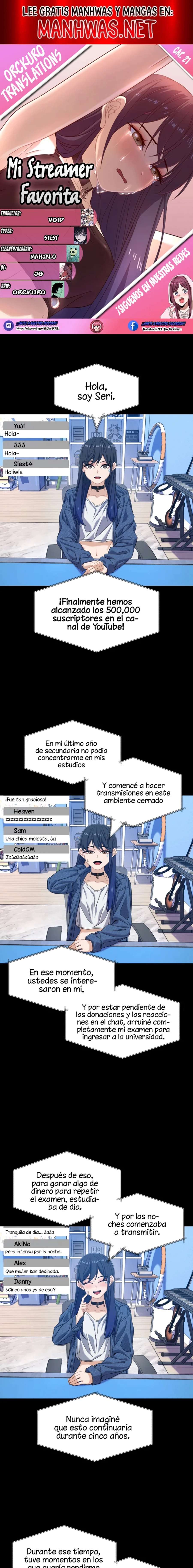 Mi Streamer Favorita Capítulo 21 - Page 1