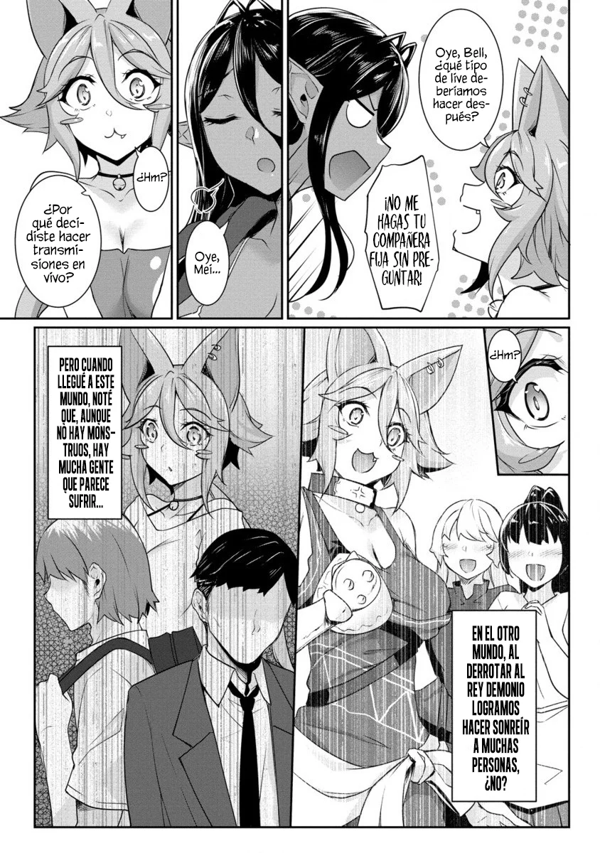 Chotto dake ai ga omoi Dark Elf ga Isekai kara oikakete kita Capítulo 21.2 - Page 9