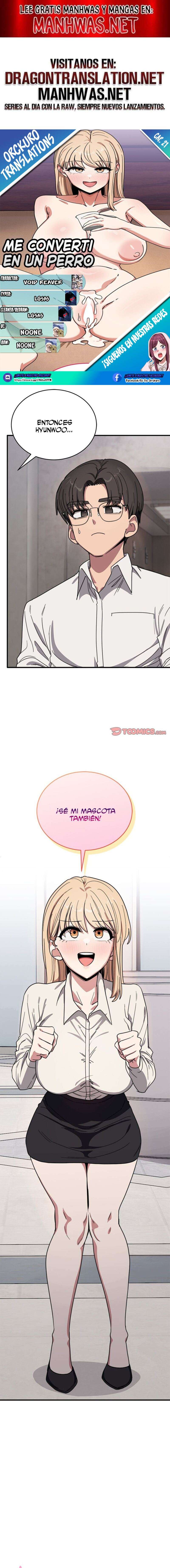 ¡Me convertí en un perro! Capítulo 21 - Page 1