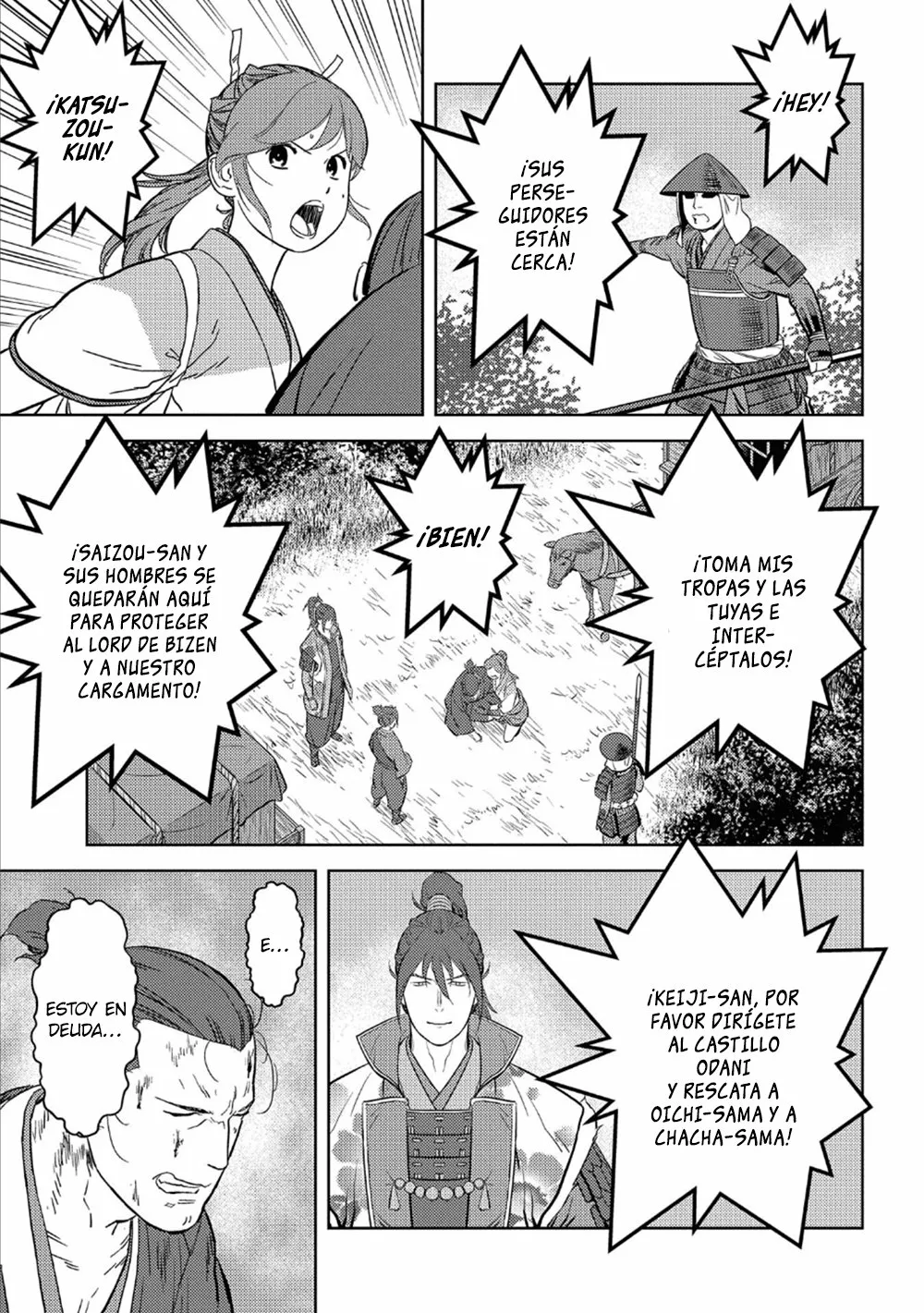 Sengoku Komachi Kuroutan: Noukou Giga Capítulo 43 - Page 19