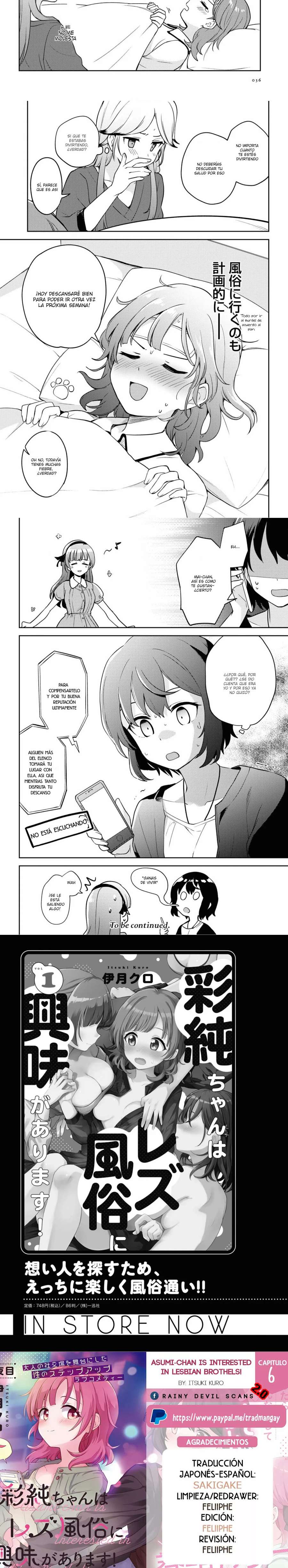 Asumi-chan wa Lesbian Fuuzoku ni Kyoumi ga Arimasu! Capítulo 6 - Page 6