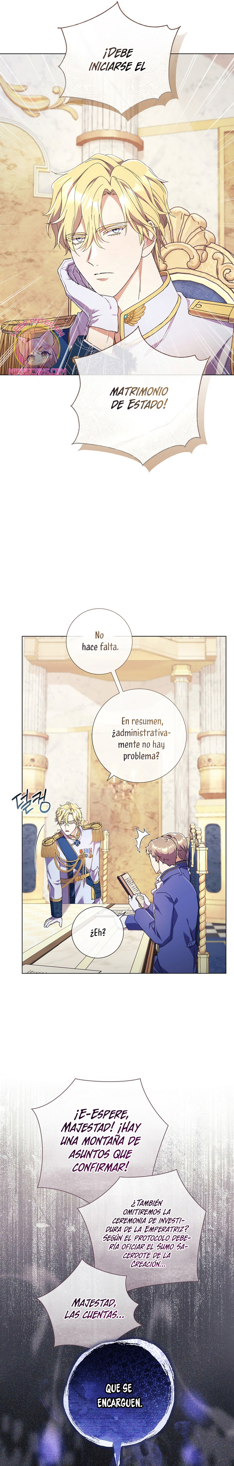 ¿Qué clase de divorcio es éste cuando ni siquiera me he casado, Su Majestad? Capítulo 54 - Page 8
