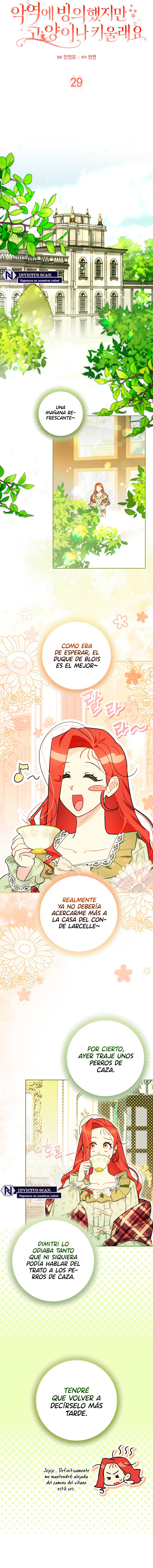 ¿Si Reencarné Como Villana Por Qué Me Convertí En Una Mayordomo De Gatos? Capítulo 29 - Page 4