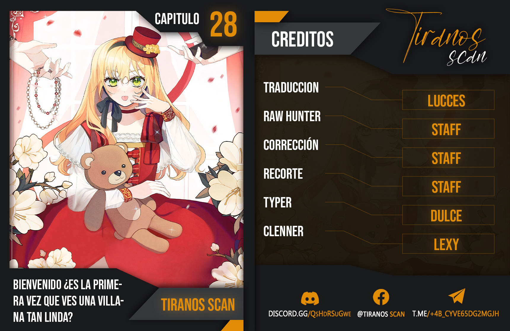 Bienvenido ¿Es la Primera vez que ves a una Villana tan Linda? Capítulo 28 - Page 1