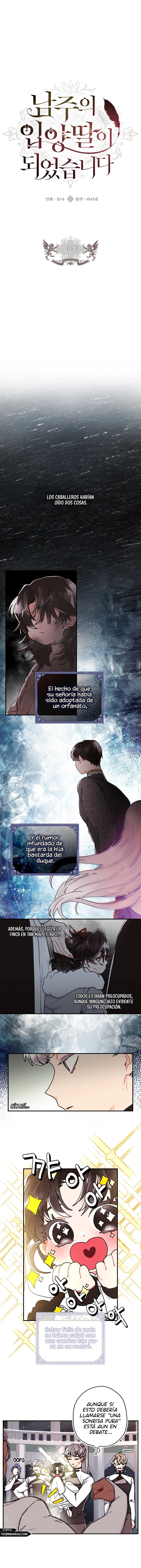 Me Convertí En La Hija Adoptiva Del Protagonista Masculino Capítulo 17 - Page 1