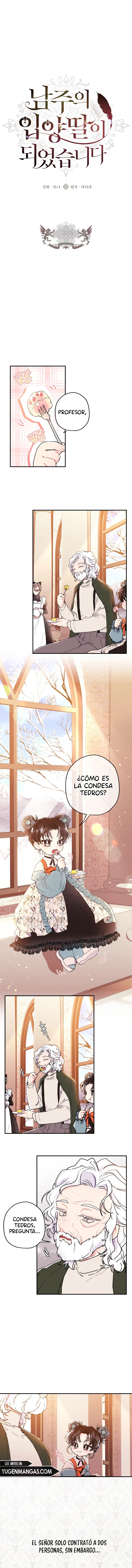 Me Convertí En La Hija Adoptiva Del Protagonista Masculino Capítulo 20 - Page 1