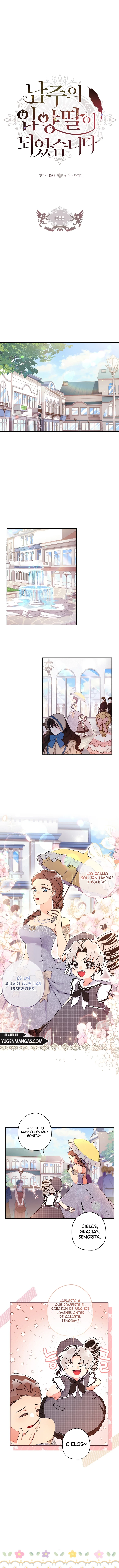 Me Convertí En La Hija Adoptiva Del Protagonista Masculino Capítulo 55 - Page 1