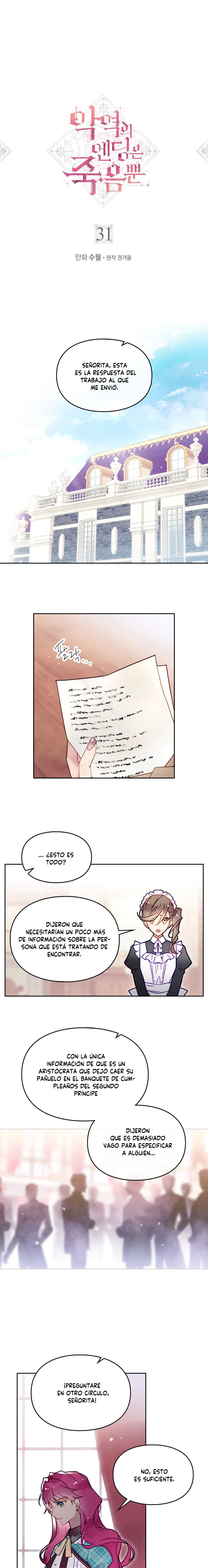 El Único Final De La Villana Es La Muerte Capítulo 31 - Page 1