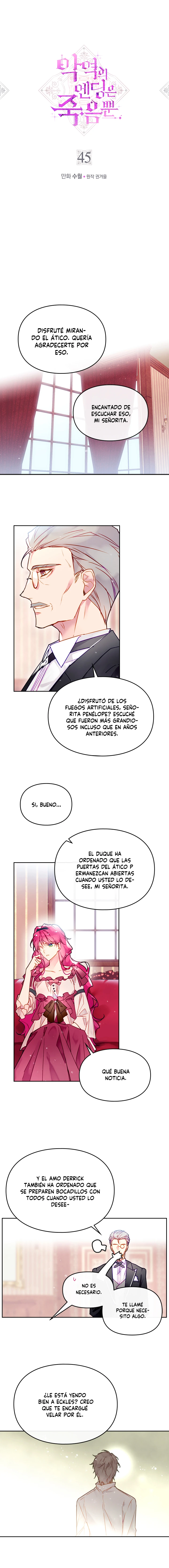 El Único Final De La Villana Es La Muerte Capítulo 45 - Page 1