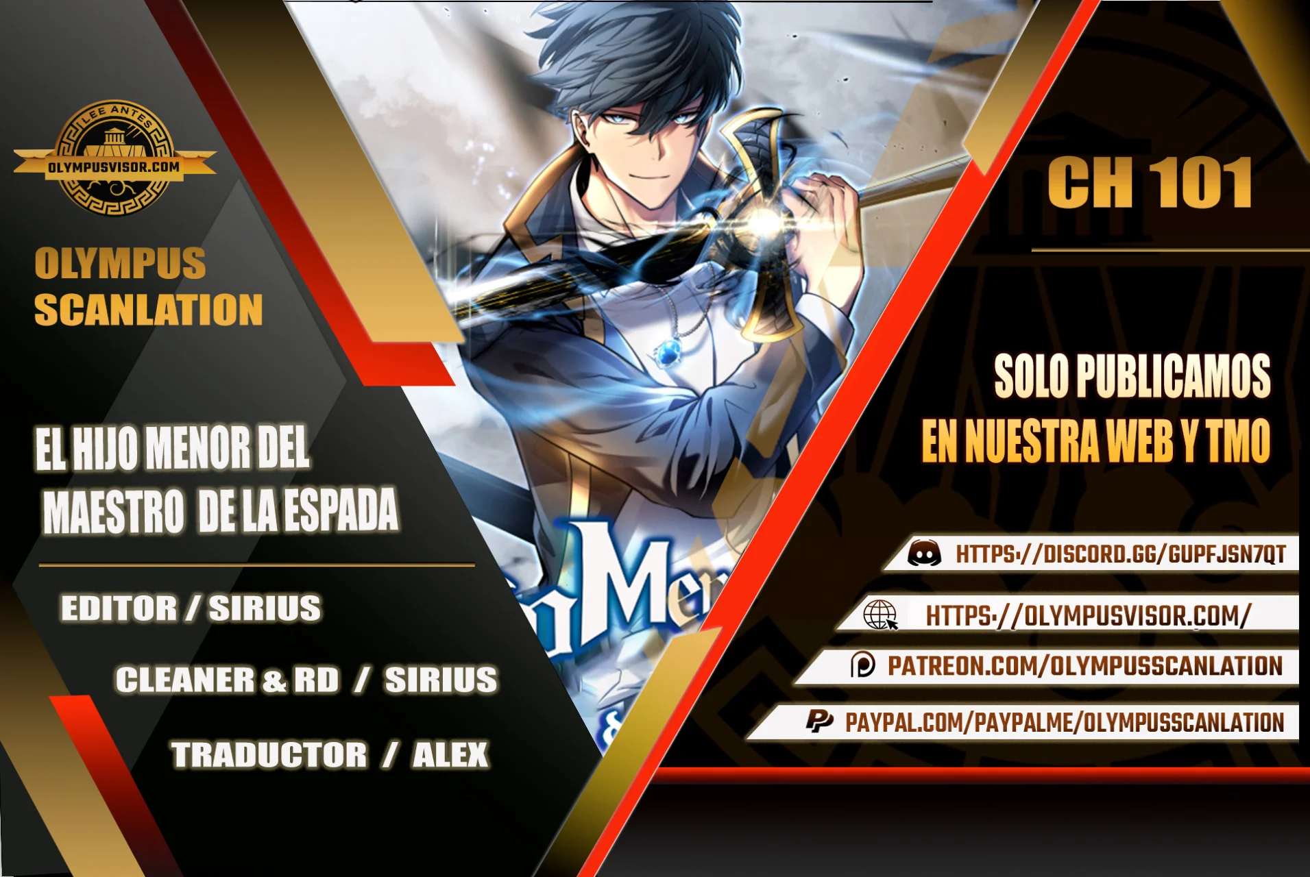 El hijo menor del maestro de la espada Capítulo 101 - Page 1
