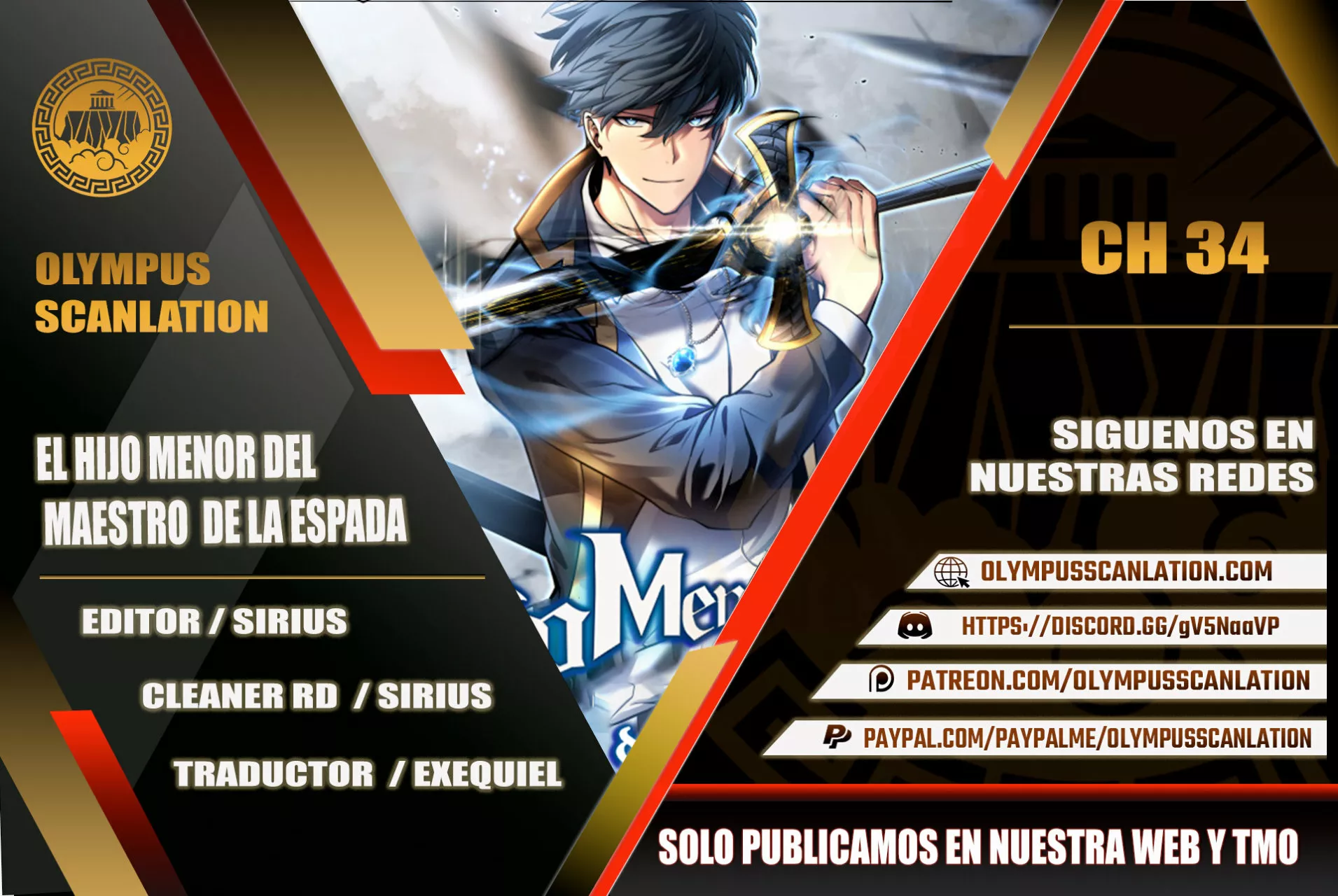 El hijo menor del maestro de la espada Capítulo 34 - Page 1