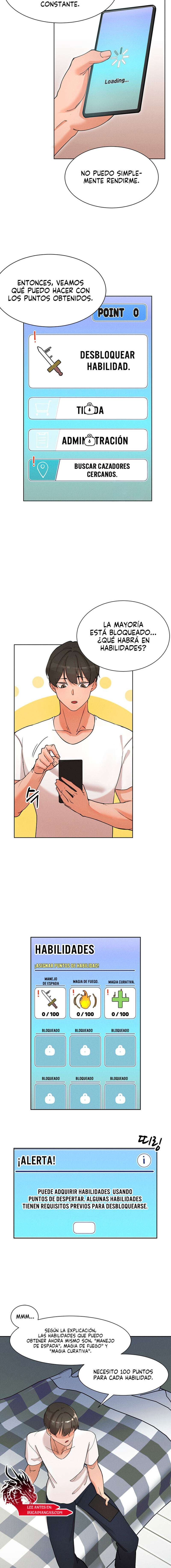 El protagonista se hace más fuerte cuando se come a una cazadora Capítulo 1 - Page 19