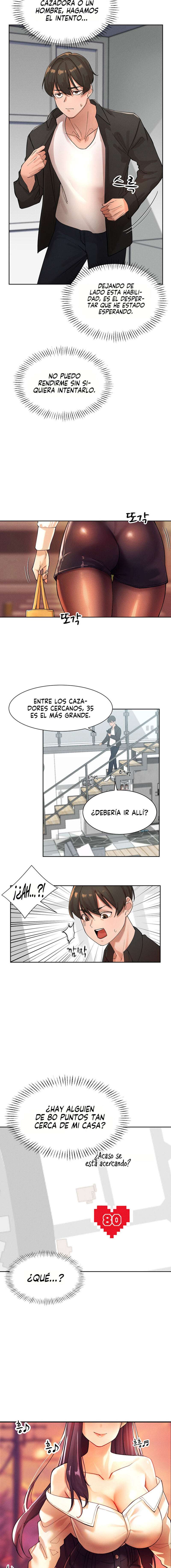 El protagonista se hace más fuerte cuando se come a una cazadora Capítulo 1 - Page 22