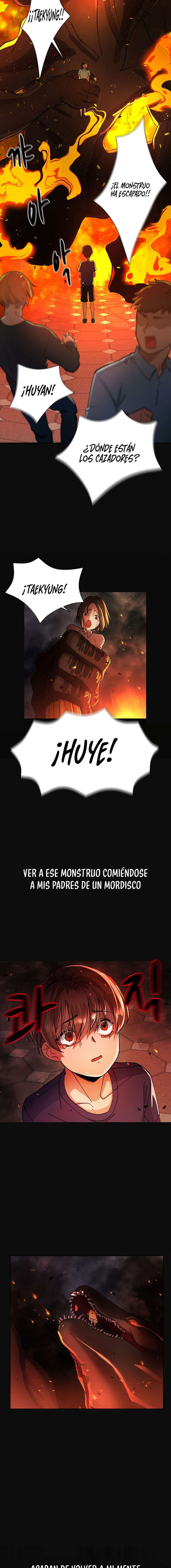 El protagonista se hace más fuerte cuando se come a una cazadora Capítulo 1 - Page 3