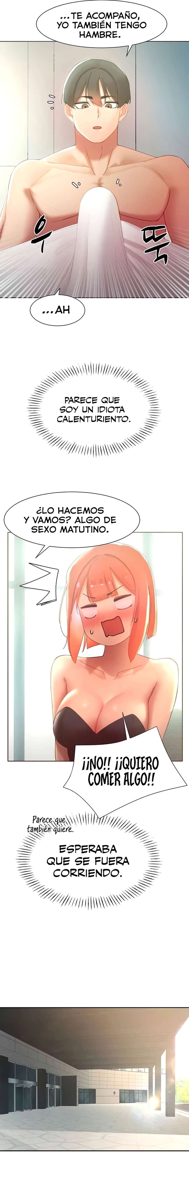 El protagonista se hace más fuerte cuando se come a una cazadora Capítulo 10 - Page 19