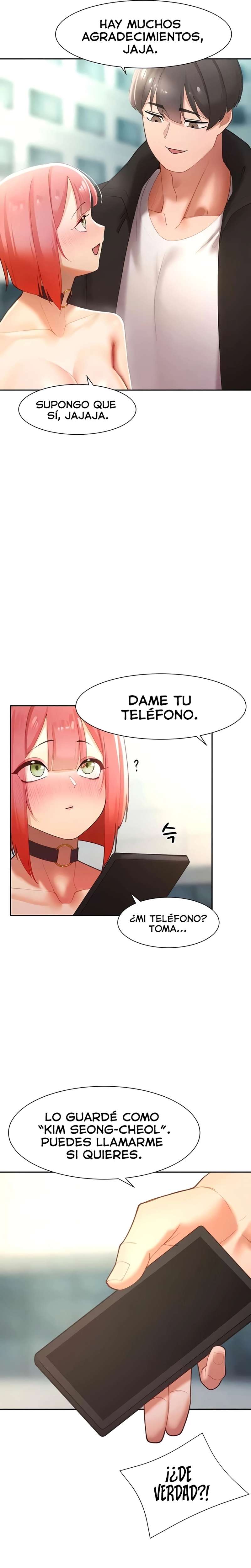 El protagonista se hace más fuerte cuando se come a una cazadora Capítulo 10 - Page 21