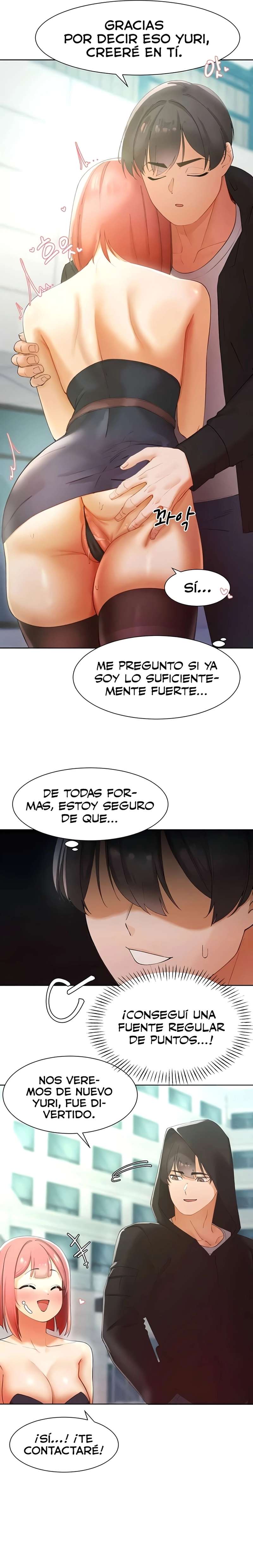 El protagonista se hace más fuerte cuando se come a una cazadora Capítulo 10 - Page 24