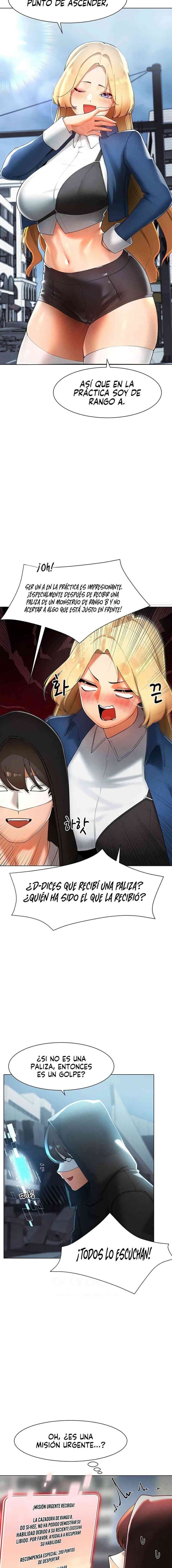 El protagonista se hace más fuerte cuando se come a una cazadora Capítulo 14 - Page 10