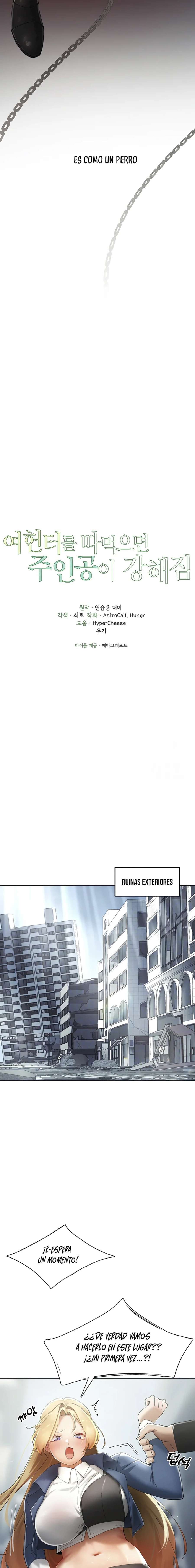 El protagonista se hace más fuerte cuando se come a una cazadora Capítulo 15 - Page 2