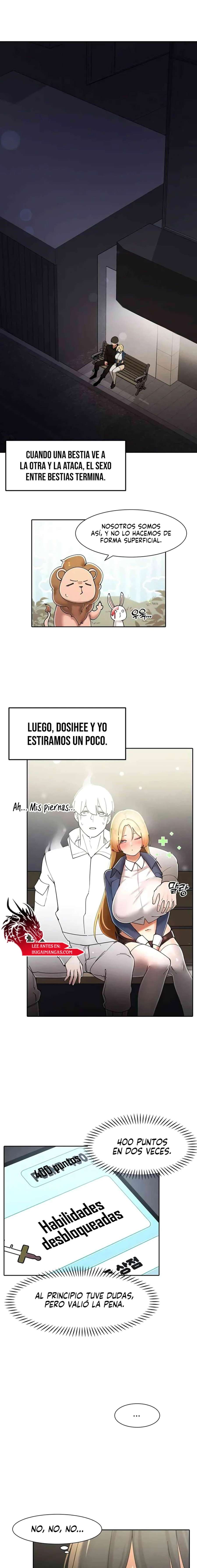 El protagonista se hace más fuerte cuando se come a una cazadora Capítulo 17 - Page 20