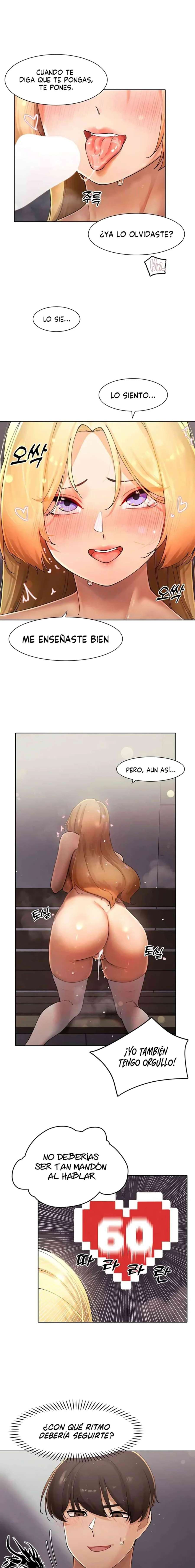 El protagonista se hace más fuerte cuando se come a una cazadora Capítulo 17 - Page 9