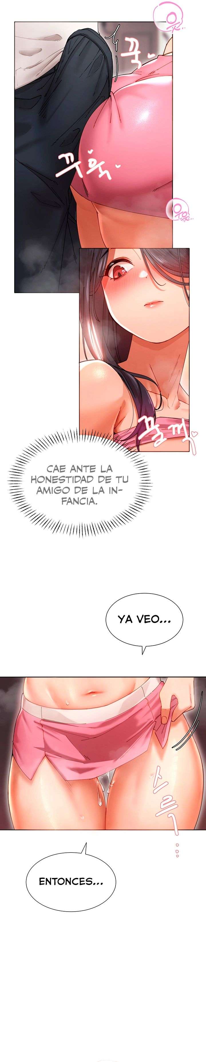 El protagonista se hace más fuerte cuando se come a una cazadora Capítulo 2 - Page 35