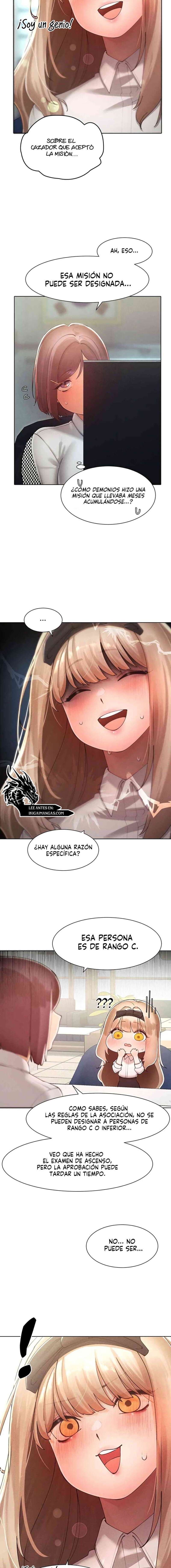 El protagonista se hace más fuerte cuando se come a una cazadora Capítulo 21 - Page 14