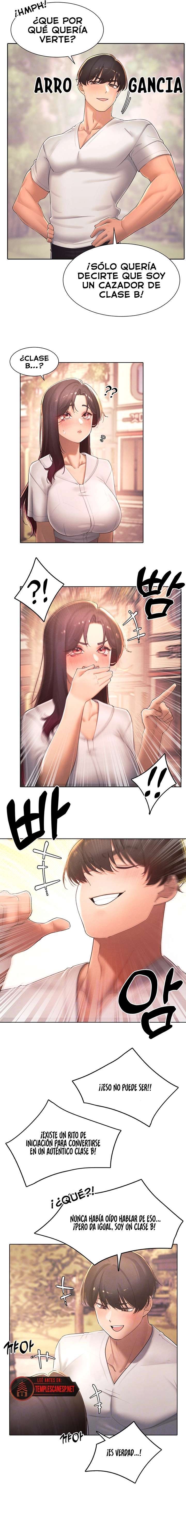 El protagonista se hace más fuerte cuando se come a una cazadora Capítulo 35 - Page 4