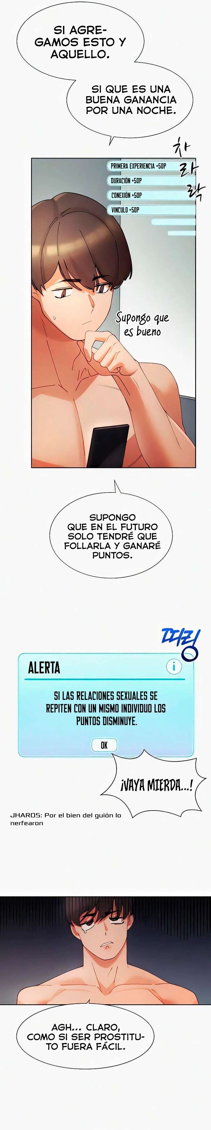 El protagonista se hace más fuerte cuando se come a una cazadora Capítulo 4 - Page 36