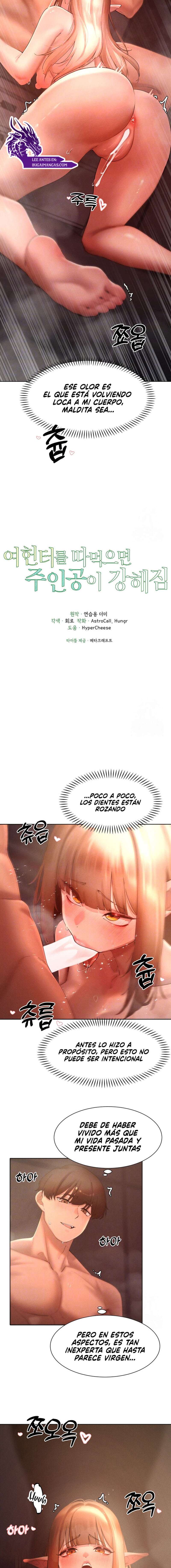 El protagonista se hace más fuerte cuando se come a una cazadora Capítulo 42 - Page 2