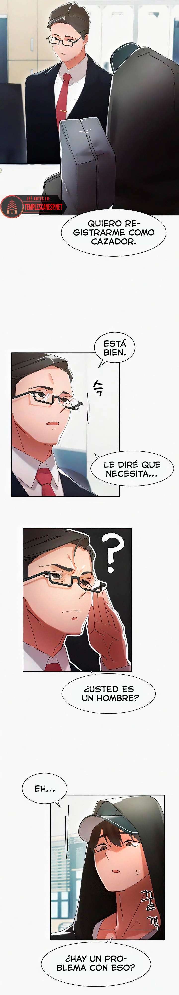 El protagonista se hace más fuerte cuando se come a una cazadora Capítulo 5 - Page 9