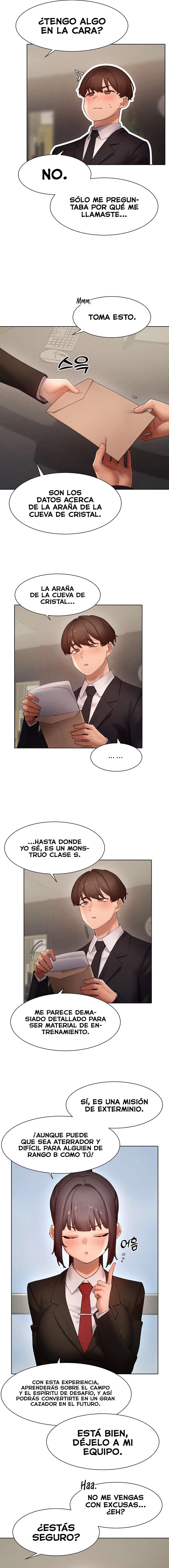 El protagonista se hace más fuerte cuando se come a una cazadora Capítulo 51 - Page 4