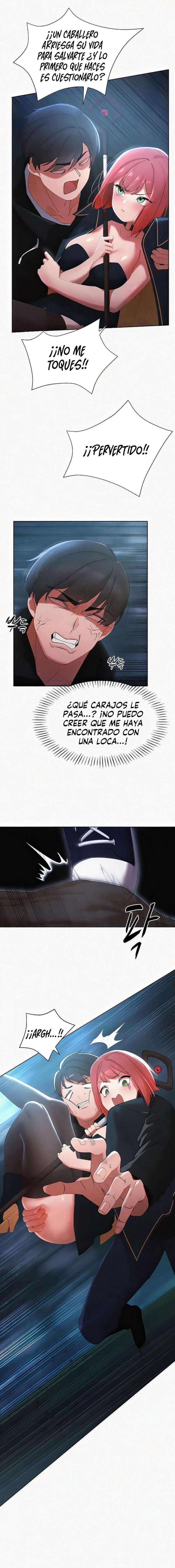 El protagonista se hace más fuerte cuando se come a una cazadora Capítulo 6 - Page 10