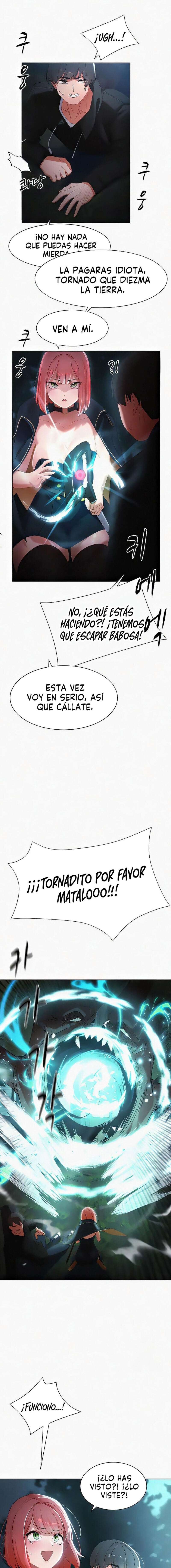 El protagonista se hace más fuerte cuando se come a una cazadora Capítulo 6 - Page 11