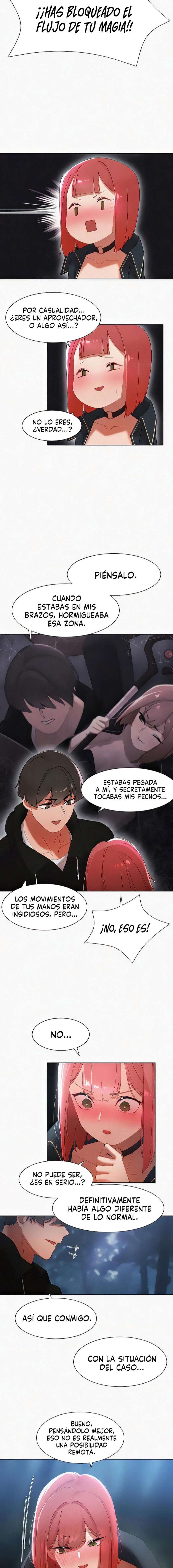 El protagonista se hace más fuerte cuando se come a una cazadora Capítulo 6 - Page 18