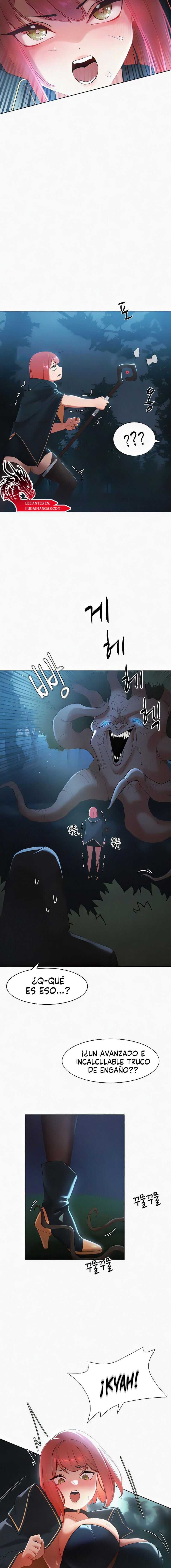 El protagonista se hace más fuerte cuando se come a una cazadora Capítulo 6 - Page 8