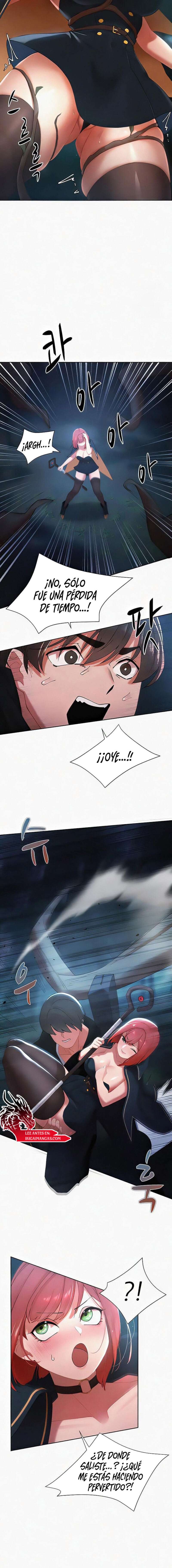 El protagonista se hace más fuerte cuando se come a una cazadora Capítulo 6 - Page 9