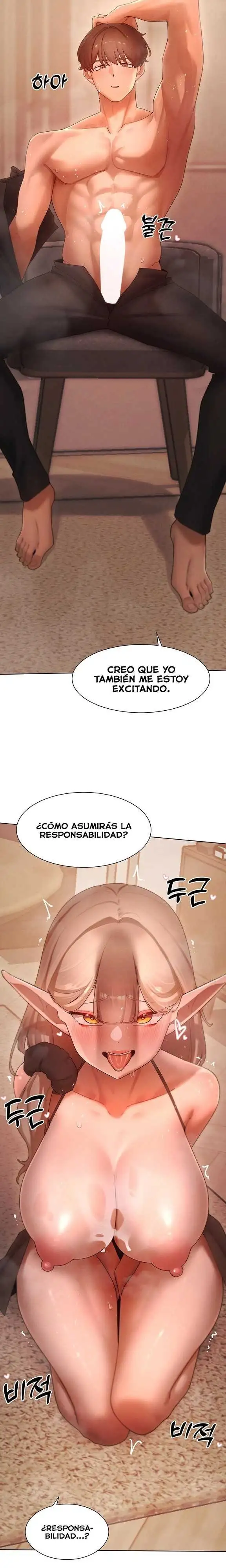 El protagonista se hace más fuerte cuando se come a una cazadora Capítulo 60 - Page 8