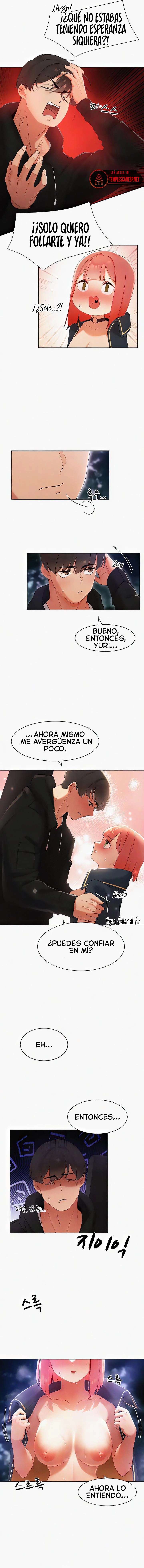 El protagonista se hace más fuerte cuando se come a una cazadora Capítulo 7 - Page 4