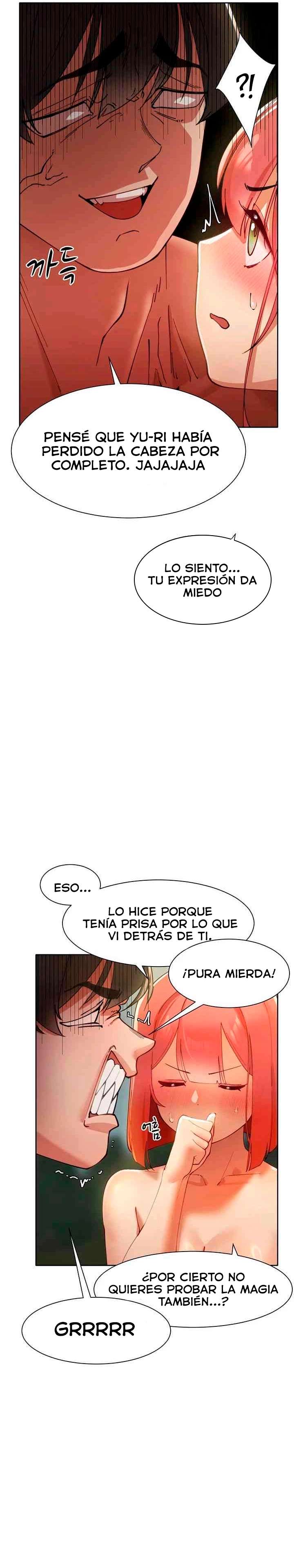 El protagonista se hace más fuerte cuando se come a una cazadora Capítulo 9 - Page 14