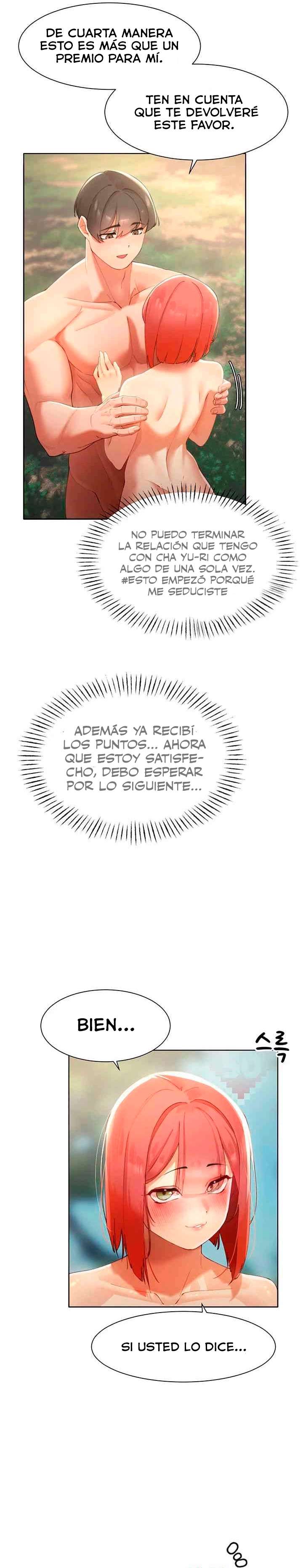 El protagonista se hace más fuerte cuando se come a una cazadora Capítulo 9 - Page 22