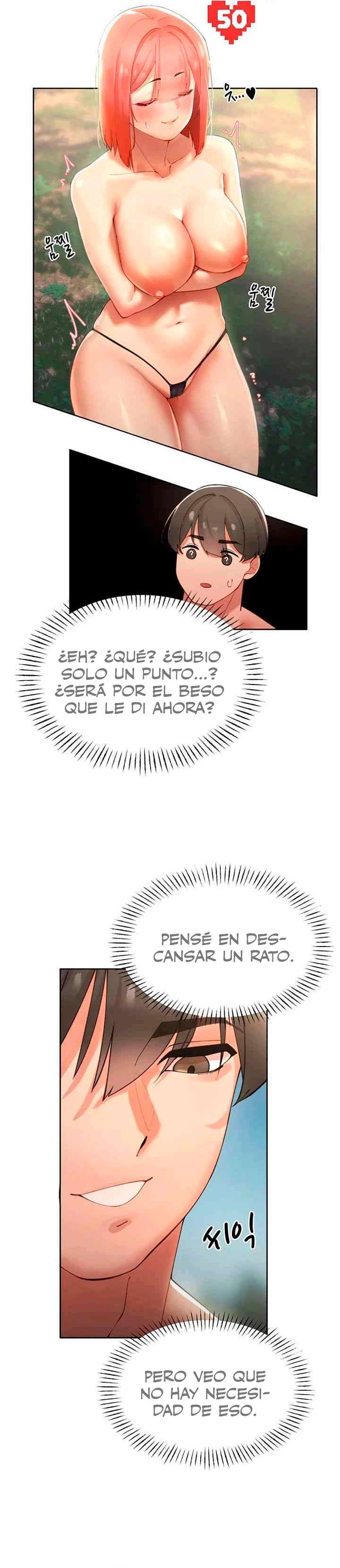 El protagonista se hace más fuerte cuando se come a una cazadora Capítulo 9 - Page 23